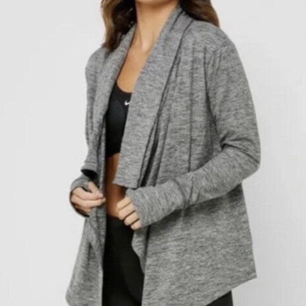 Women’s Nike dri-fit cardigan gray large